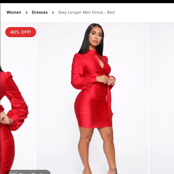 ❤️💕💃🏻SEXY RED DRESS WITH SILKY FEEL💃🏻💋 - Picture 3 of 6